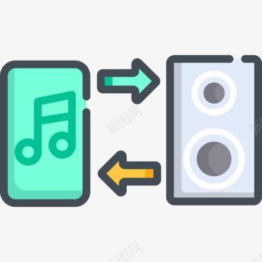 扬声器物联网36双色图标图标