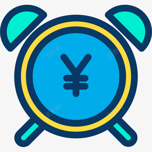 时间就是金钱商业240线性颜色图标svg_新图网 https://ixintu.com 商业240 时间就是金钱 线性颜色
