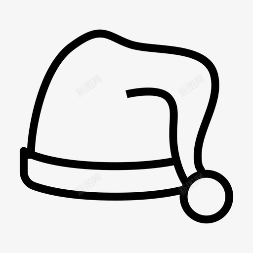 帽子圣诞节圣诞老人图标svg_新图网 https://ixintu.com 圣诞老人 圣诞节 帽子