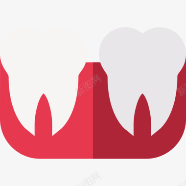 磨牙牙医8扁平图标图标