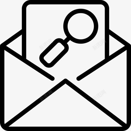 电子邮件数据安全13线性图标svg_新图网 https://ixintu.com 数据安全13 电子邮件 线性