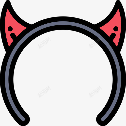 魔鬼服装派对10线性颜色图标svg_新图网 https://ixintu.com 服装派对10 线性颜色 魔鬼