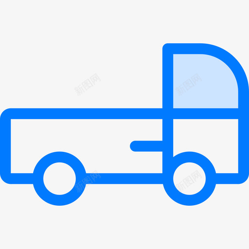 卡车7号车蓝色图标svg_新图网 https://ixintu.com 7号车 卡车 蓝色