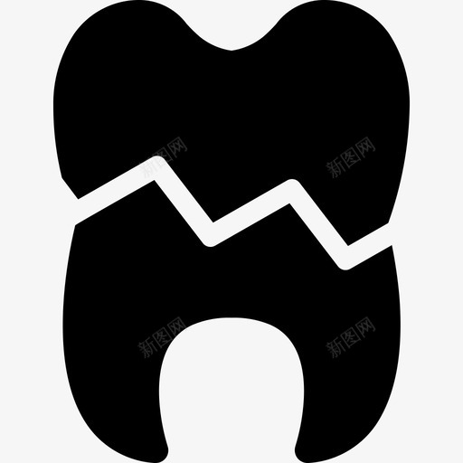 断牙牙科医疗保健图标svg_新图网 https://ixintu.com 医疗保健 断牙 牙科 牙科实心图标