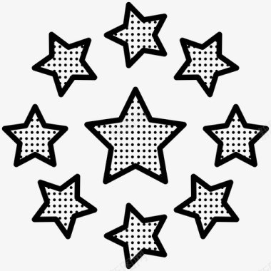 星星抽象点图标图标