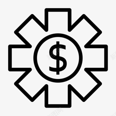 收入支出商业公司图标图标