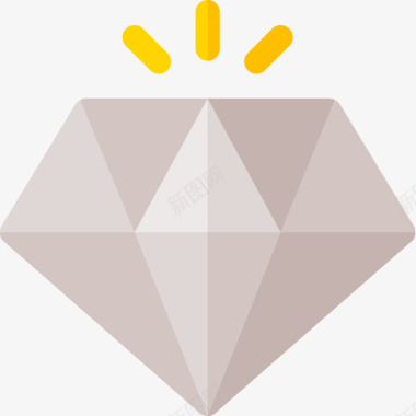 钻石成功21平坦图标图标