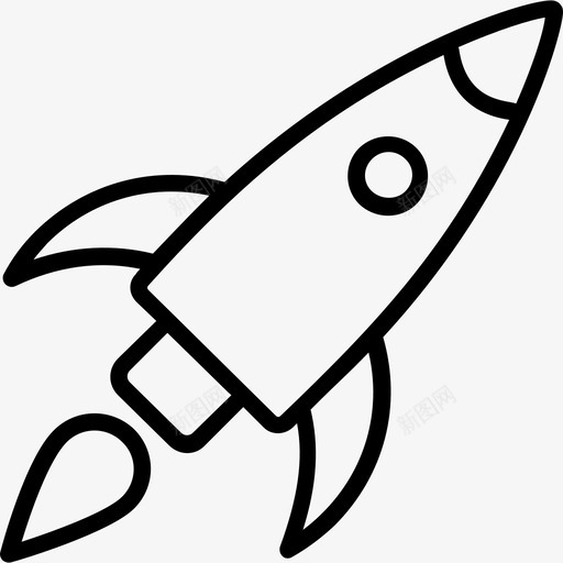 太空船商业和金融28浅圆形图标svg_新图网 https://ixintu.com 商业和金融28 太空船 浅圆形