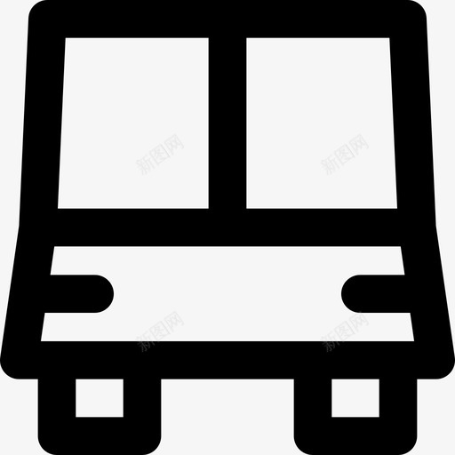公共汽车导航11直线图标svg_新图网 https://ixintu.com 公共汽车 导航11 直线
