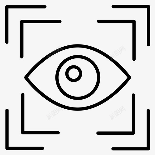 视网膜扫描仪加密眼睛图标svg_新图网 https://ixintu.com 加密 眼睛 网络保护 网络安全 视网膜扫描仪