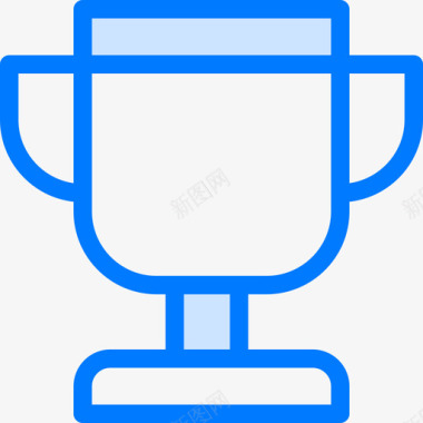 奖杯24个奖项蓝色图标图标