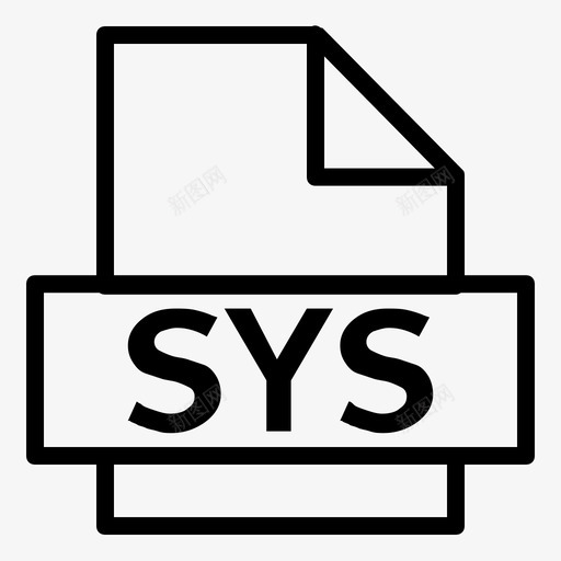 sys扩展名file图标svg_新图网 https://ixintu.com file filesys sys 扩展名 扩展名集