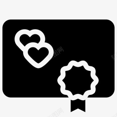结婚证徽章情侣图标图标