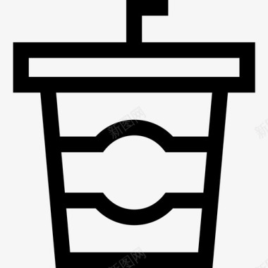 咖啡外卖17直系图标图标