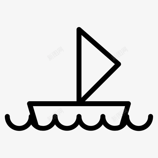 船渔夫运图标svg_新图网 https://ixintu.com 公交2条线 水 渔夫 船 运