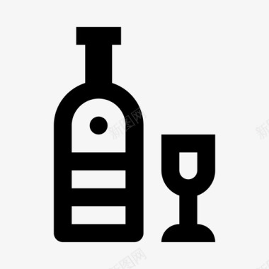 伏特加酒饮料图标图标