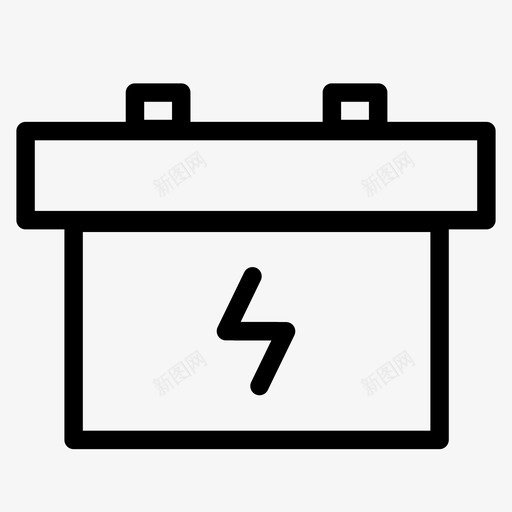 电池电力绿色能源灯图标svg_新图网 https://ixintu.com 电力 电池 绿色能源灯