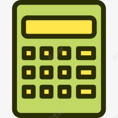 计算器货币29线性颜色图标图标