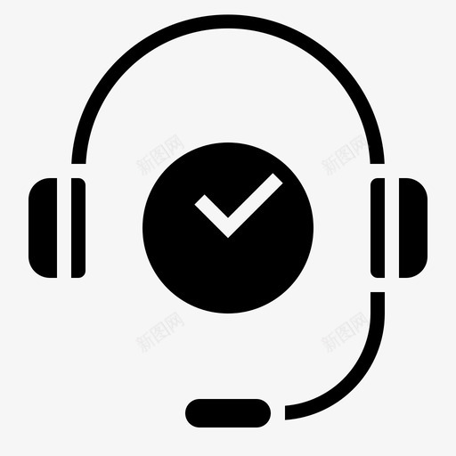 呼叫中心电子商务耳机图标svg_新图网 https://ixintu.com 呼叫中心 支持 时间 电子商务 电子商务稳定 耳机 话务员