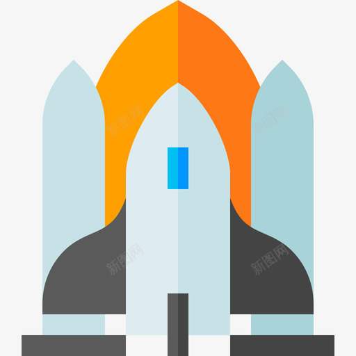 太空船太空80平的图标svg_新图网 https://ixintu.com 太空80 太空船 平的