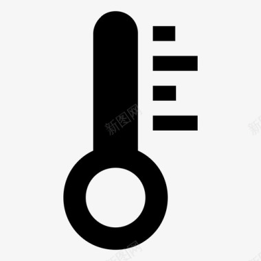 温度计体温计热量测量图标图标