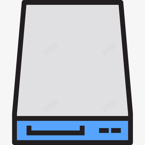 固态硬盘计算机硬件线性彩色图标svg_新图网 https://ixintu.com 固态硬盘 线性彩色 计算机硬件