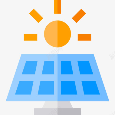 太阳能电池板智能农场平板图标图标
