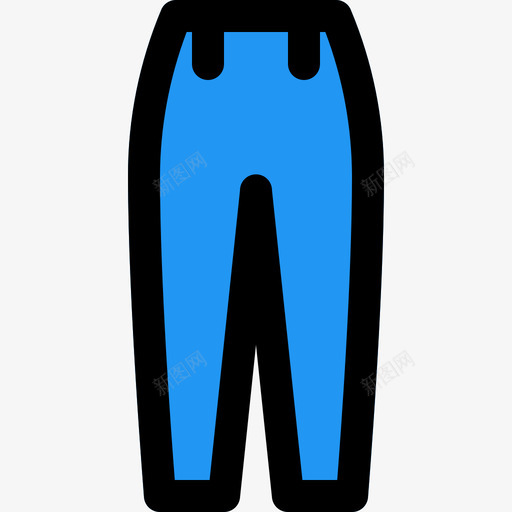 长裤衣服和附件线性颜色图标svg_新图网 https://ixintu.com 线性颜色 衣服和附件 长裤