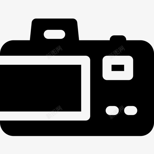 照相摄像机平面49图标svg_新图网 https://ixintu.com 填充 平面设计49 摄像机 照相