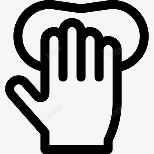 清洁手套47线状图标svg_新图网 https://ixintu.com 清洁手套47 线状