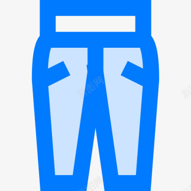 牛仔裤衣服75蓝色图标图标
