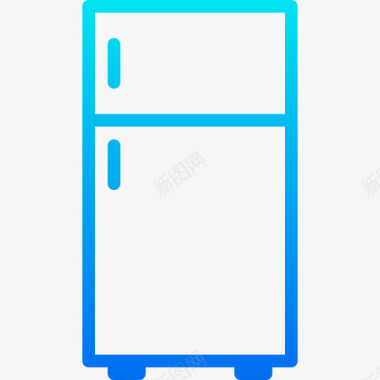 冰箱家用电器9梯度图标图标