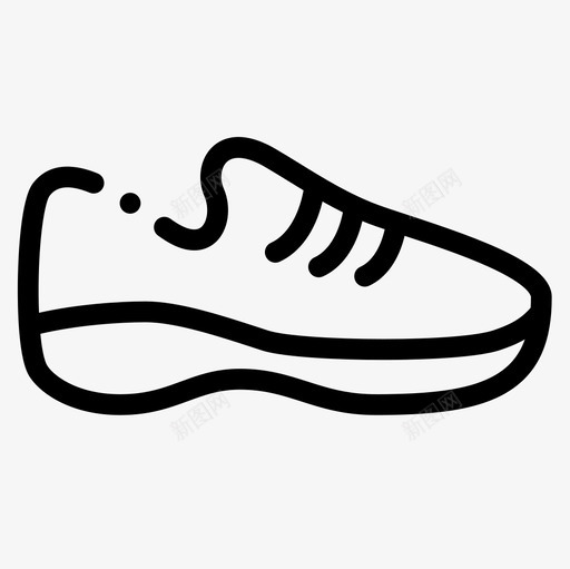 运动鞋自由时间14直线型图标svg_新图网 https://ixintu.com 直线型 自由时间14 运动鞋