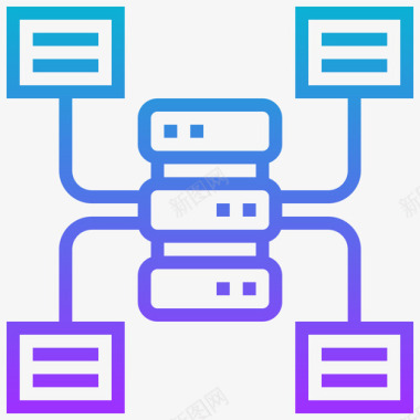 数据库大数据11梯度图标图标