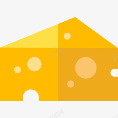 奶酪野餐30扁平图标图标