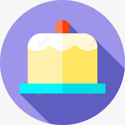 蛋糕甜点和糖果2个平的图标svg_新图网 https://ixintu.com 平的 甜点和糖果2个 蛋糕