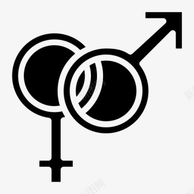 性别蜜月图标图标