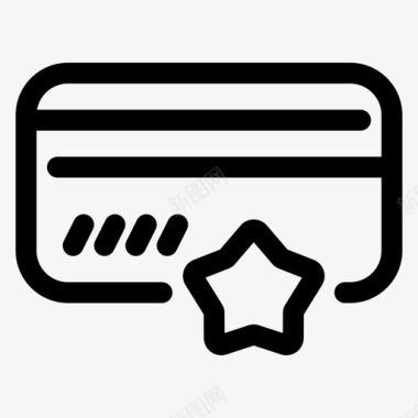 保存卡信用卡收藏夹图标图标