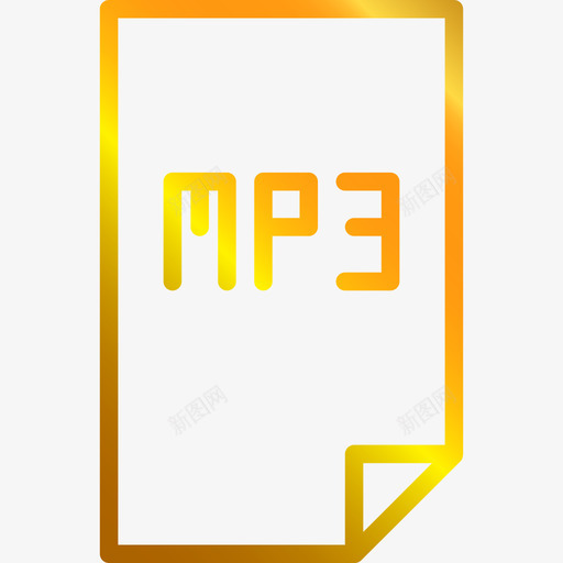 Mp3音乐播放器图标4线性渐变svg_新图网 https://ixintu.com Mp3 线性渐变 音乐播放器图标4