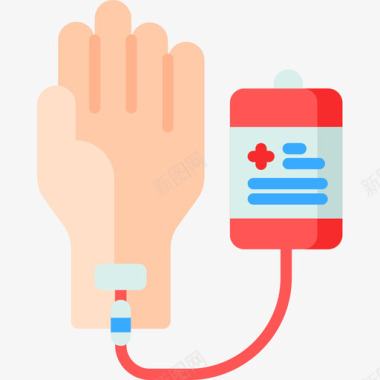 输血献血18平坦图标图标