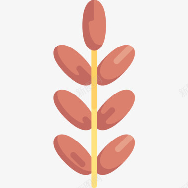 枣水果和蔬菜15个平的图标图标