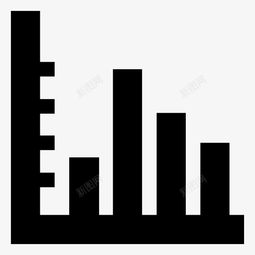 条形图分析评估图标svg_新图网 https://ixintu.com 分析 响应用户界面UI矢量图标 条形图 统计 评估