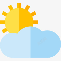 54度太阳自然54度平坦图标高清图片