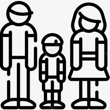 家庭自由时间12直系图标图标