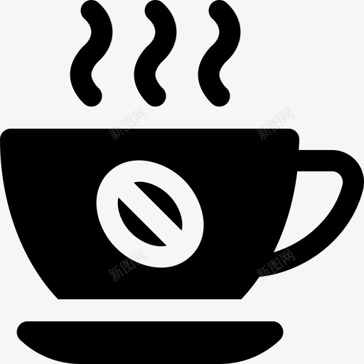 咖啡床和早餐9加满图标svg_新图网 https://ixintu.com 加满 咖啡 床和早餐9
