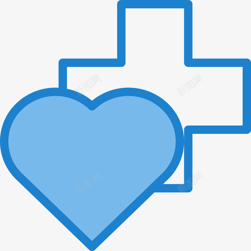 心脏医学112蓝色图标svg_新图网 https://ixintu.com 医学112 心脏 蓝色
