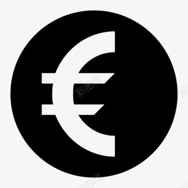 欧元符号货币符号欧洲货币图标图标