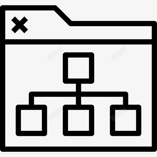 文件夹搜索引擎优化网站线性图标svg_新图网 https://ixintu.com 搜索引擎优化网站 文件夹 线性