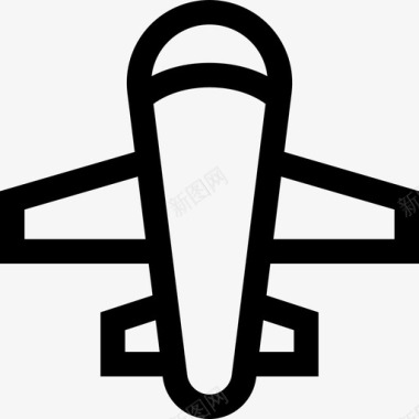 飞机酒店服务29直线图标图标