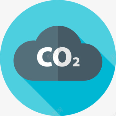 二氧化碳工业38平坦图标图标